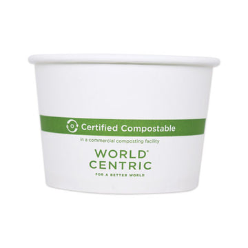 World Centric® Paper Bowls, 8 Oz, 3.5" Diameter X 2.3"h, White, 1,000-carton freeshipping - TVN Wholesale